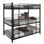 metal three-layer bunk bed for adults and children, universal bunk bed with safety railing, climbing ladder, space saving dormitory bed-2124016816
