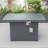 Chelsea Rectangle Aluminum Propane Smokeless Fire Pit Table with Hidden Fuel Tank-1138056756