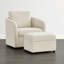 Fauteuil pivotant 33 po avec repose-pieds moderne l 33 po-1912271993