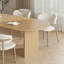 Table de salle à manger ovale en bois Soild de 67 po Bena-2027481873