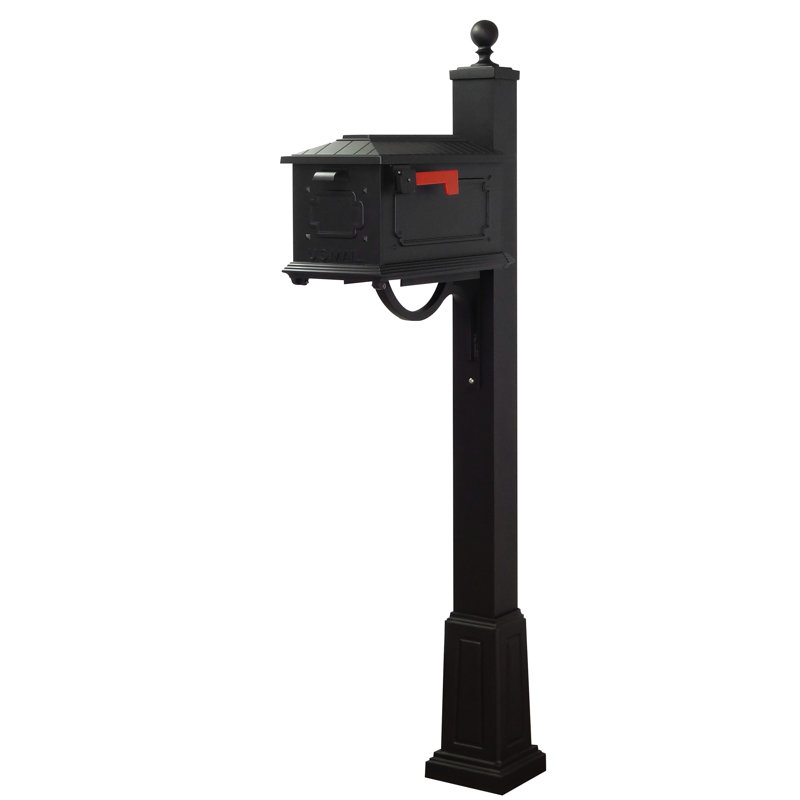 Kingston Aluminum Post Mounted Mailbox