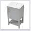 Meuble-lavabo de 20 pouces avec lavabo, porte à fermeture douce, support de rangement et tablette ouverte pour les salles de bain modernes-1319346930