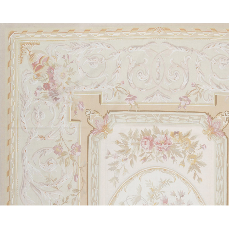 Aubusson Renaissance Handmade Wool Oriental Area Rug