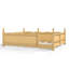 Lit double Montessori avec garde-corps pleine longueur, bibliothèque, base de lit pour enfant Naturel-1661120372-1661120375