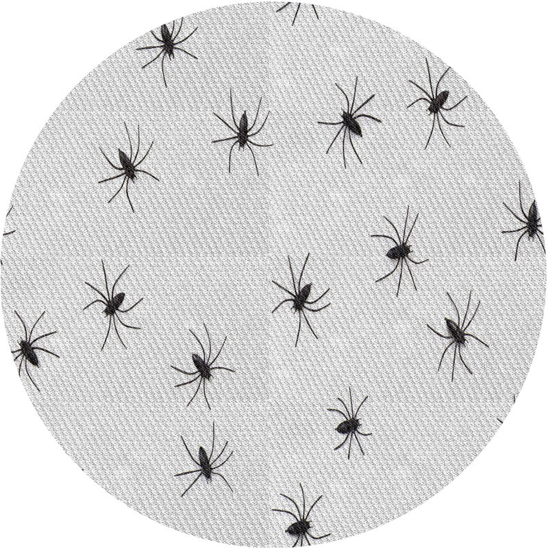 Tapis décoratif grise Jarman, Rond 8 pi