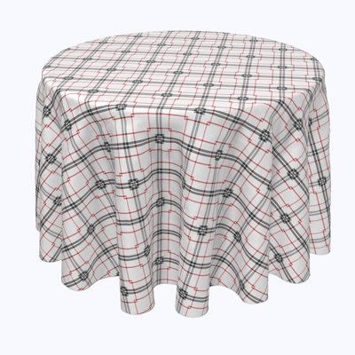 Jonty Plaid Round Tablecloth