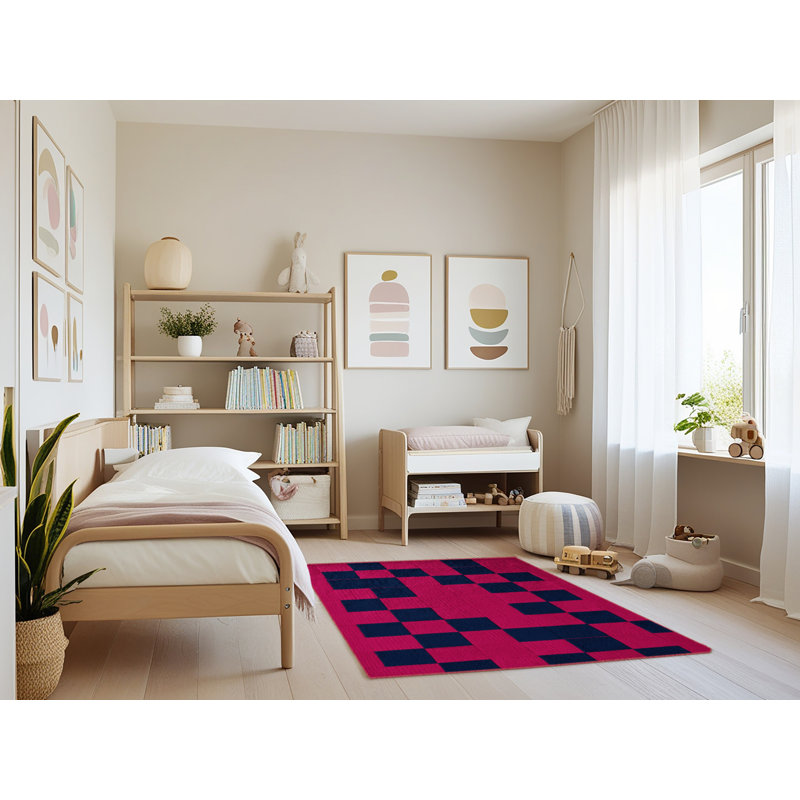 Tapis botanique brun lavable à la machine, Rectangulaire 3 pi x 5 pi