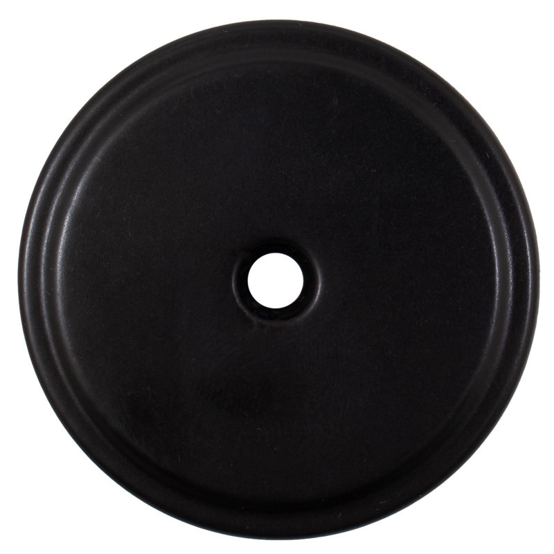 Bi-Fold Closet Door Knob Backplate, 1-3/4 Inches By Stone Harbour Hardware, Matte Black