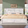 Oceant Farmhouse Bed Frame with 49.2" Barn Door Headboard