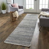 Reon Hand Knotted Dark Warm Gray Area Rug