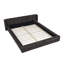 Structure de lit tapissier grand format avec tissu épais, lit plateforme grand format en chenille avec tête de lit et structure solide-1837913421