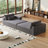 Comfortable Oversized Sectional Sofa with Reclining Feature for Relaxation-515198042