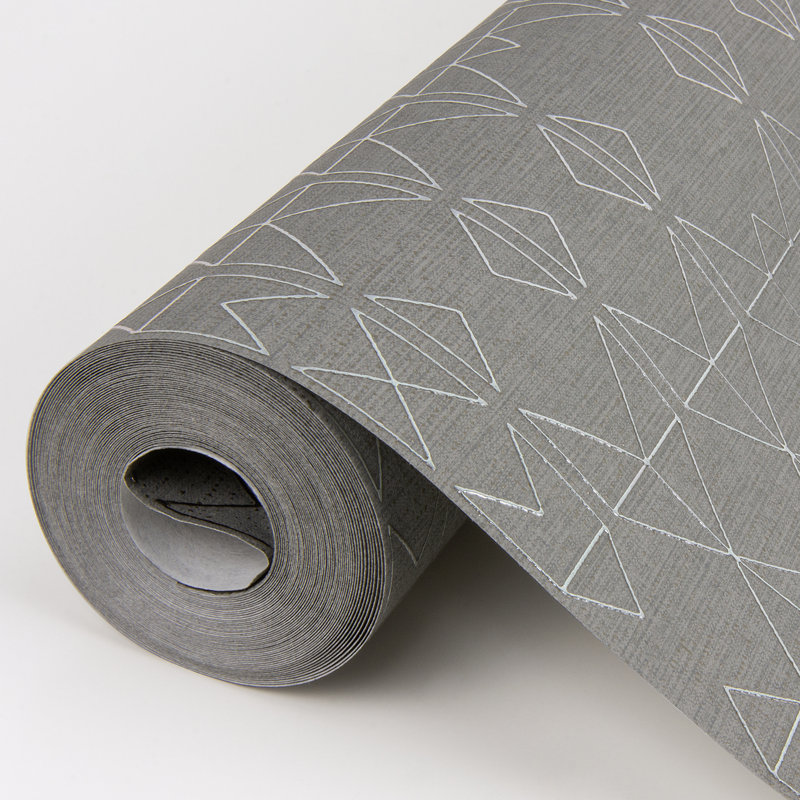 Rouleau de papier peint texturé Broomhedge, Gris