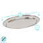Argon Tableware - Oval Stainless Steel Serving Platters - Set of 6-99078646