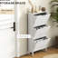 Armoire à chaussures d'entrée avec 3 tiroirs rabattables, blanc mince, pouvant accueillir 6 paires de chaussures, armoire compacte pratique et compacte, pouvant contenir des paires, blanc et captivant