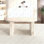 Table de salle à manger extensible pour 4 à 8 personnes, table de cuisine ovale avec base en bois pour le salon familial