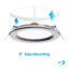 Ensemble de plafonniers encastrés à DEL de 4 po Infibrite Thin-123845257-123845260-123845261