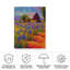 Toile d'extérieur «Iris Field 2» Arlynn Marion Rose-87945226