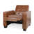 Cognac Faux Leather selected