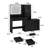 57" Large Vanity Desk With Mirror And Lights-1432270557