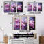 Lilas beauté dévoilée II - Lilas, ensemble d'art sur toile-107747851-107747853