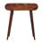 Solid Wood Mini Round Chestnut Fold Vanity, 4-Compartements