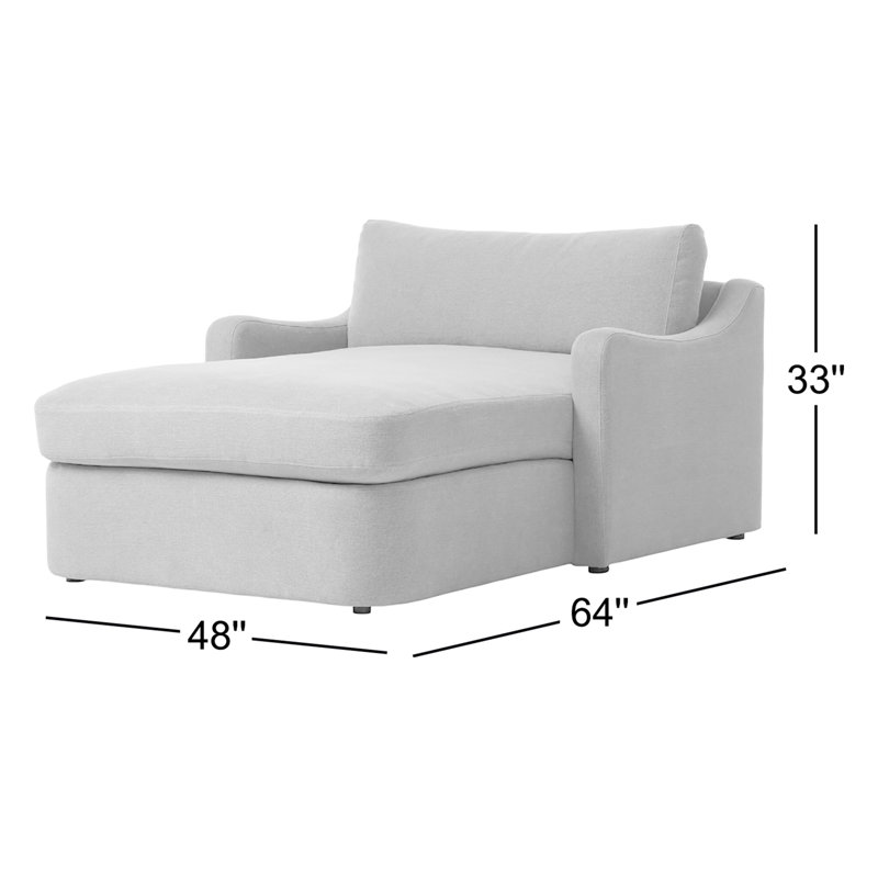 Aurelia Chaise Lounge-Broadway Canvas, Broadway Coffee