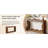 63 Inch Farmhouse Console Table with Storage, Narrow Entryway Sofa Station, Elegant Wavy Scalloped Design for Modern Interiors, Brown