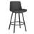 Glazier Modern Faux Leather And Metal 26" Counter Stool With Swivel, Set Of 2 - Vintage Ivory And Black-724405295