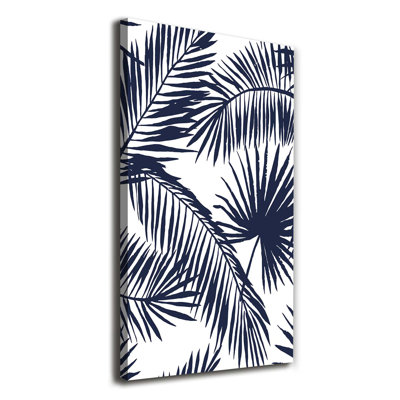 Leaves Of Palm - Wrapped Canvas Print