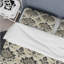 Ensemble de housse de couette moderne brun et beige à motif damassé classique II-109156414