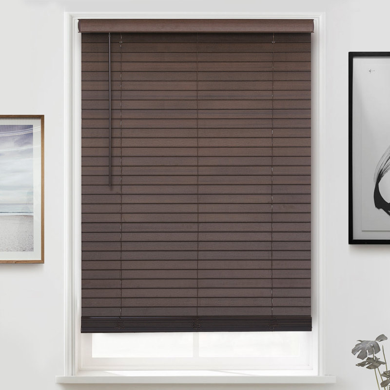 Room Darkening Horizontal/Venetian Blind, 34"W x 72"L, Brown