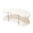Sassani Cocktail Table - Pearl White/Gold