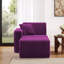 Chaise longue en flanelle de fourrure de lapin rembourrée 2 pièces 2 pièces sans assemblage requis-131645546-131645557