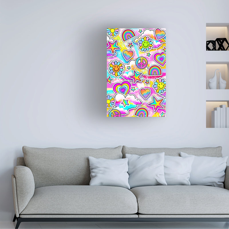 Art sur toile par Jess Stempel, H 12 po x l 19 po