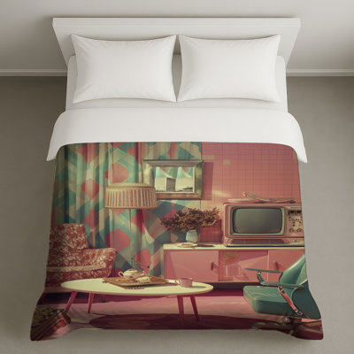 Retro Bedding Interior Duvet Cover Mid Century Modern