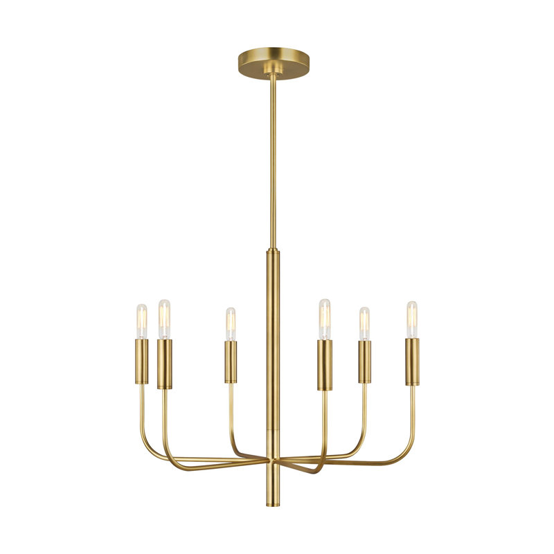 Tedder 6-Light Chandelier, Bronze brillant