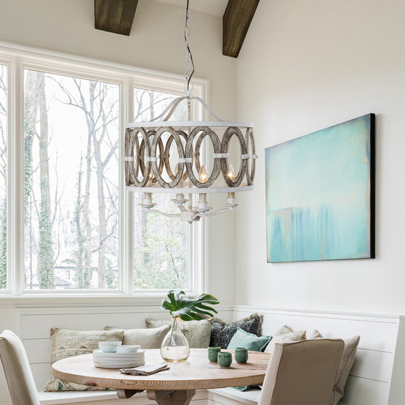 Stephenson 4 - Light Dimmable Lantern Chandelier