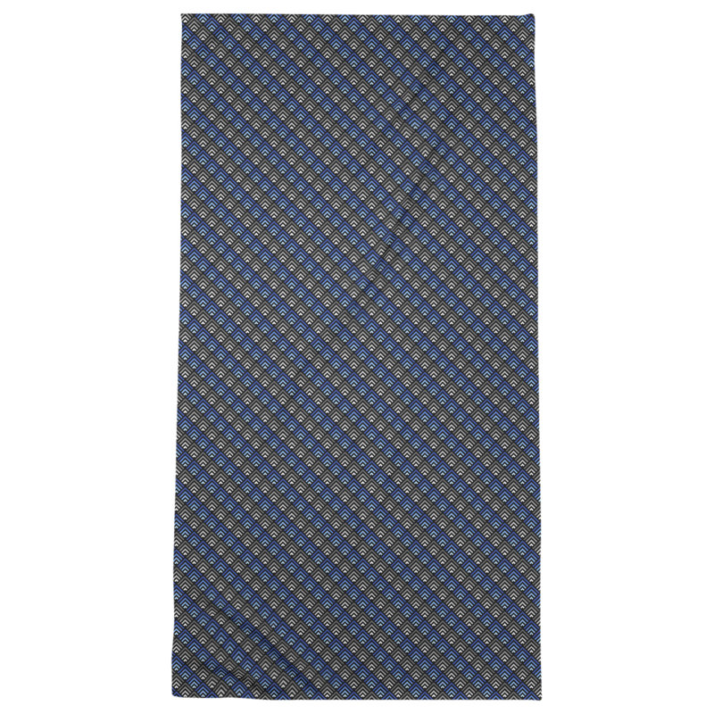 Serviette de bain géométrique katelyn elizabeth, Bleu / Noir