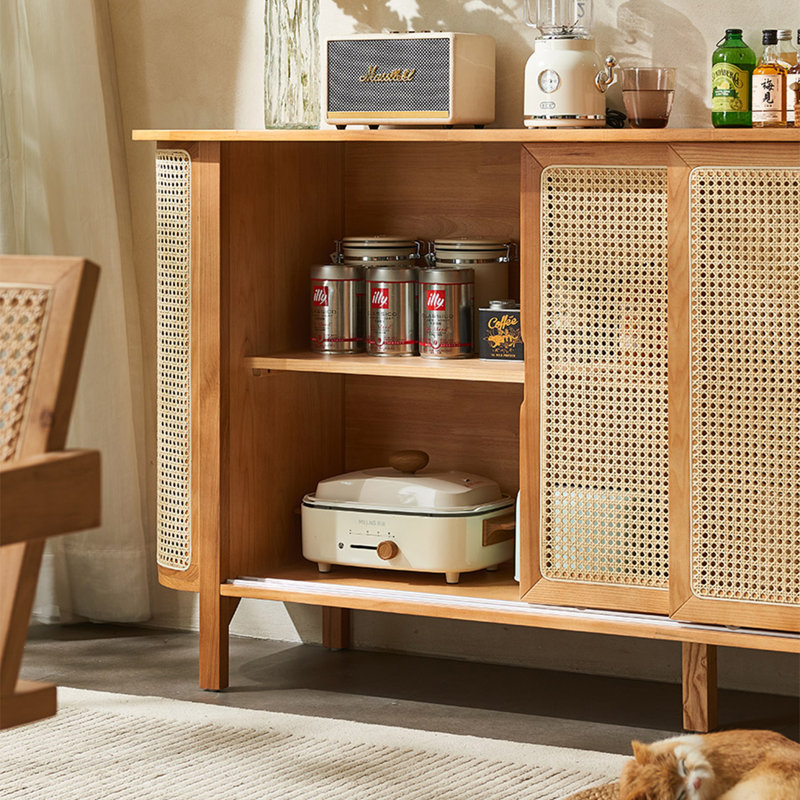 Multi Functional Sideboard Cabinet, Sandy Brown