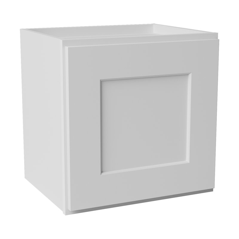 Armoire de cuisine en bois massif prête à assembler, White, H 15 po x l 15 po x P 12 po
