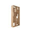 M Solid Wood Geometric Bookcase