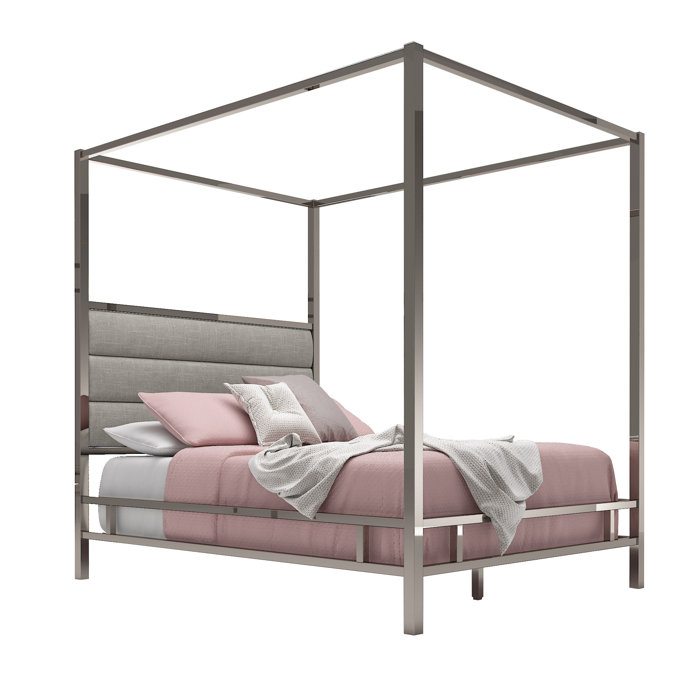 Mercury Row® Pettaway Metal Canopy Bed & Reviews | Wayfair