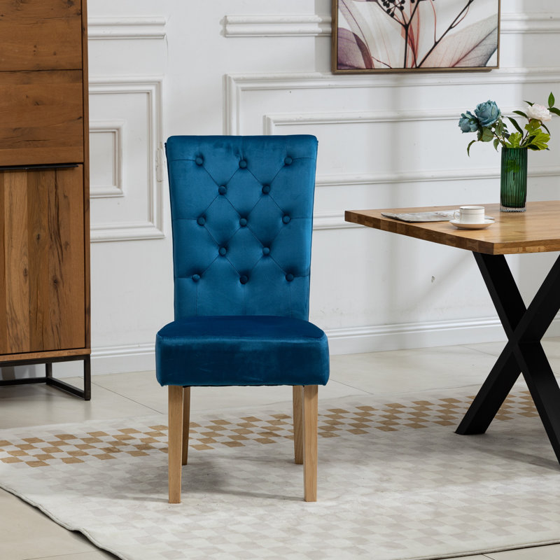 Lassen Upholstered Dining Chair, Blue