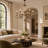 Marcus 6 - Light 31.3"W Large French Country Candle Style Classic / Traditional Wooden Chandelier