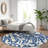 Premium Machine Washable Prisco Navy Rug-2143907661