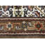 Tapis tribal crème à motif floral indo-bidar 3 x 5
