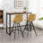 Porth Fabric Kitchen 28.25" Counter Height Stools, Set Of 2, Yellow-833705823