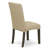 5 Piece Modern Dining Table Set Includes a Rectangle Wooden Table and 4 Brown Linen Fabric Upholstered Parson Chairs, 36x60 Inch, Cappuccino-1367329166-1418154994-1367329161