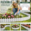 Panneaux de bordure de jardin en bois d'aspect bois l 16 po x H 7 po, clôture décorative de jardin-120381112-120619833